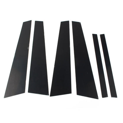 6 x Car Window Pillar Post Door Trim Covers for BMW 7 Series (2009-2015)
