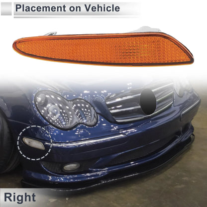 Right Front Bumper Side Marker Light Cover for Mercedes-Benz (2003-2009)