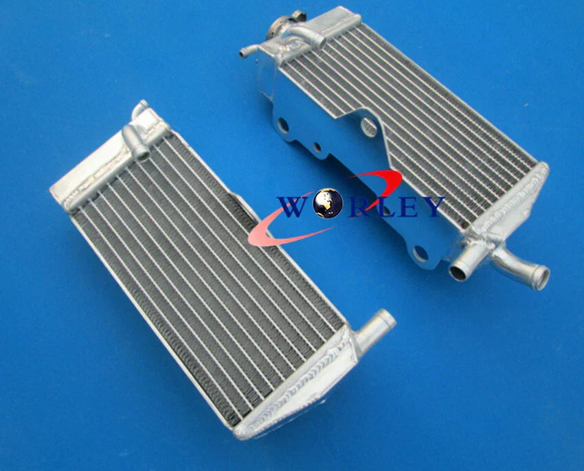 Aluminum Radiator + Blue Hose for Honda CR125 CR 125 CR125R CR 125R (1989)