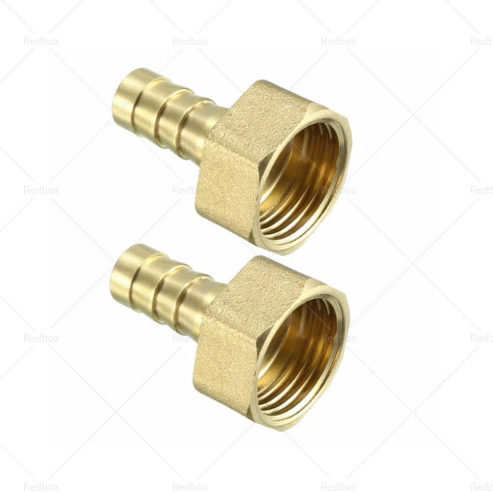 3 x 1/2" BSP Female Thread to 12mm Hose Brass Barb Coupler Connector
