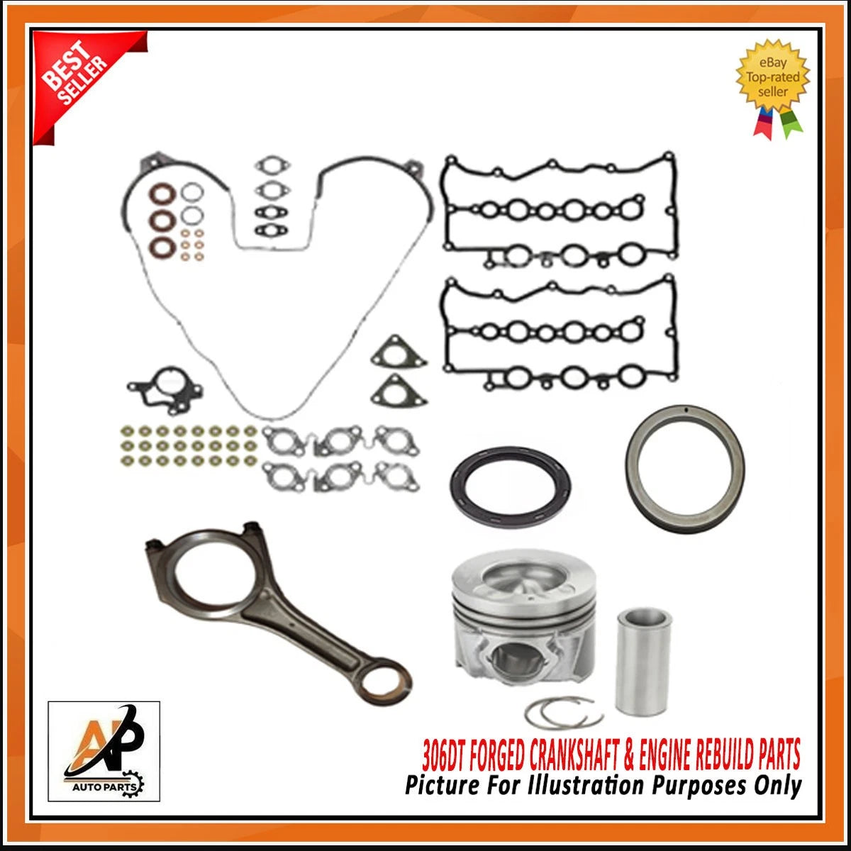 Forged Crankshaft Engine Rebuild Kit for Land Rover Range Rover TDV6 (2005–2009)