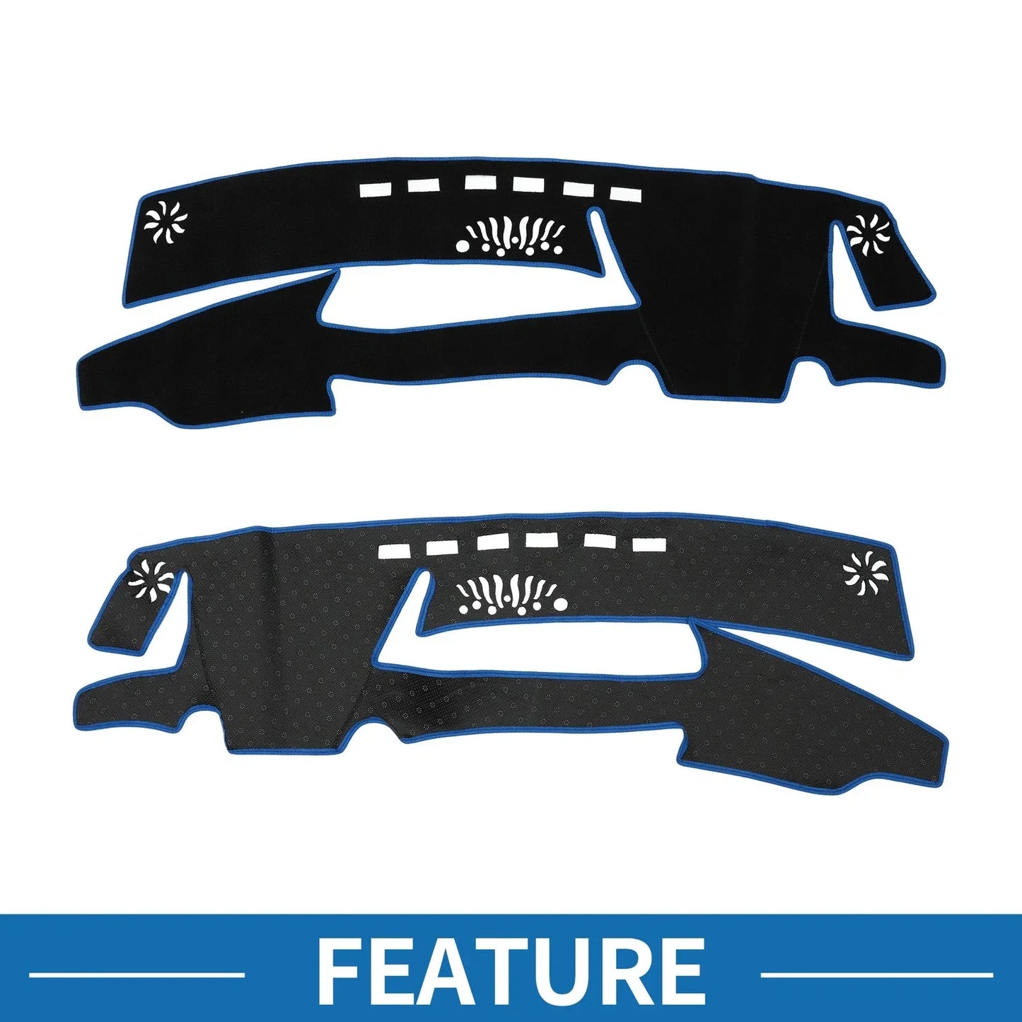 Dashboard Cover Mat for Lexus ES 300h 2021-2023 Sun Protector Pad Black Blue
