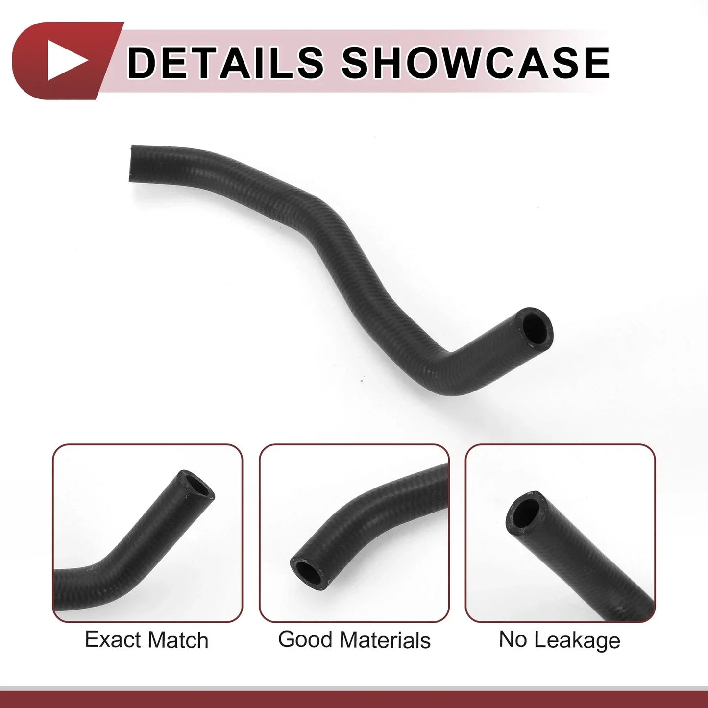 Radiator Coolant Hose for Honda CR-V 2.4L (2002-2006) Rubber Black