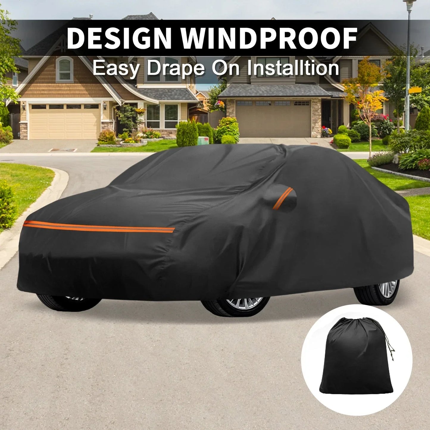 Waterproof PEVA Spunlace Cotton Car Cover for Mercedes-Benz CLA 2013-2023