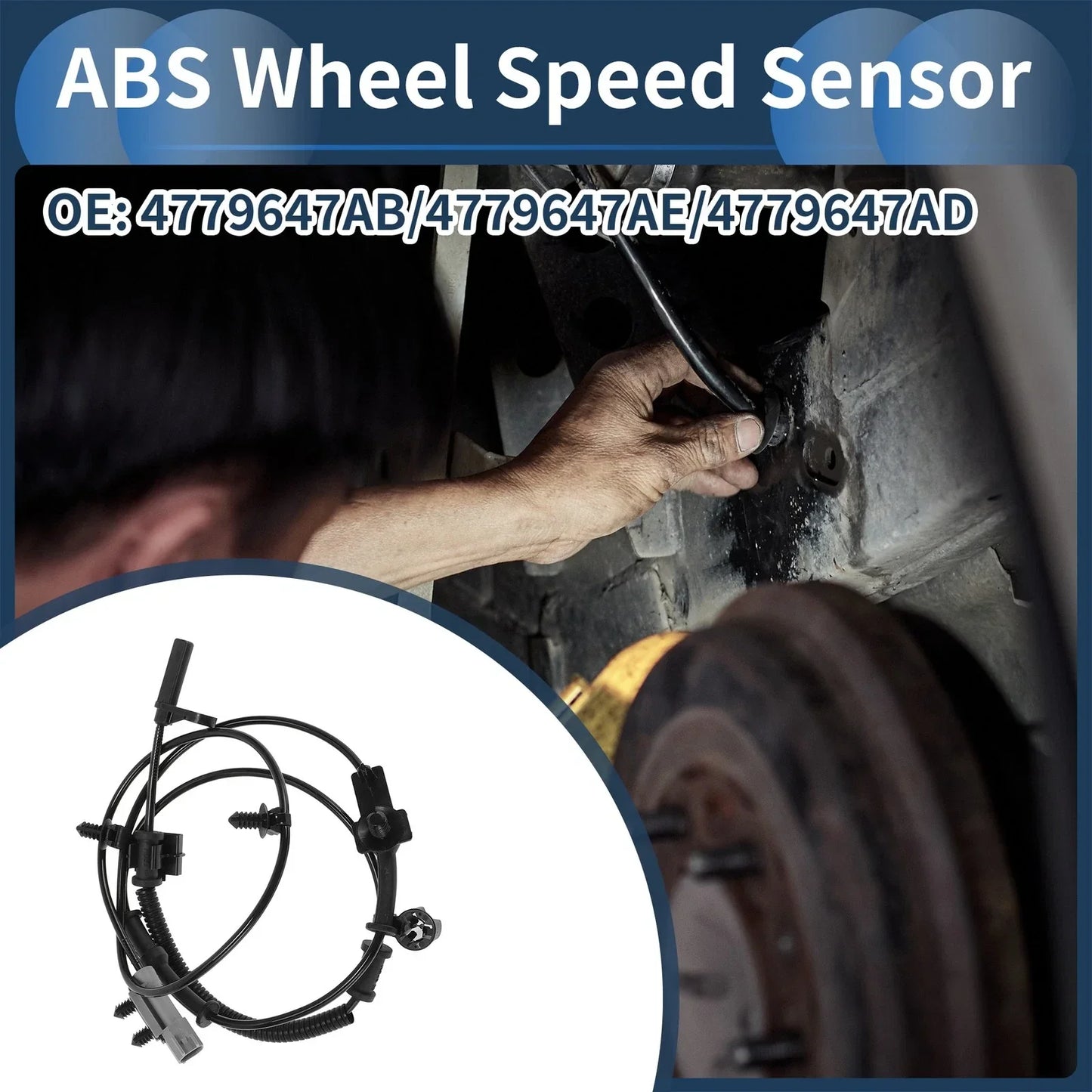 ABS Wheel Speed Sensor for Dodge Challenger Coupe (2015-2023)