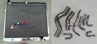 Radiator & Black Hoses for Landcruiser VDJ200R 200 Series 4.5TD V8 Diesel (07-15)