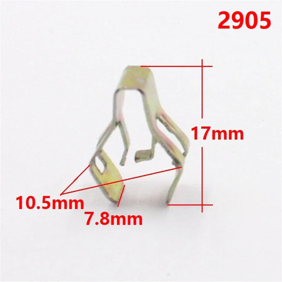 40Pcs Metal Retaining Clips for Universal Car Dash Radio Panel Fasteners