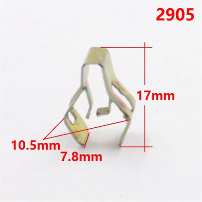 40Pcs Metal Retaining Clips for Universal Car Dash Radio Panel Fasteners