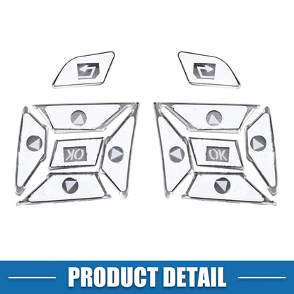 Steering Wheel Button Stickers Covers for Mercedes Benz (2010-2023) - Set of 12