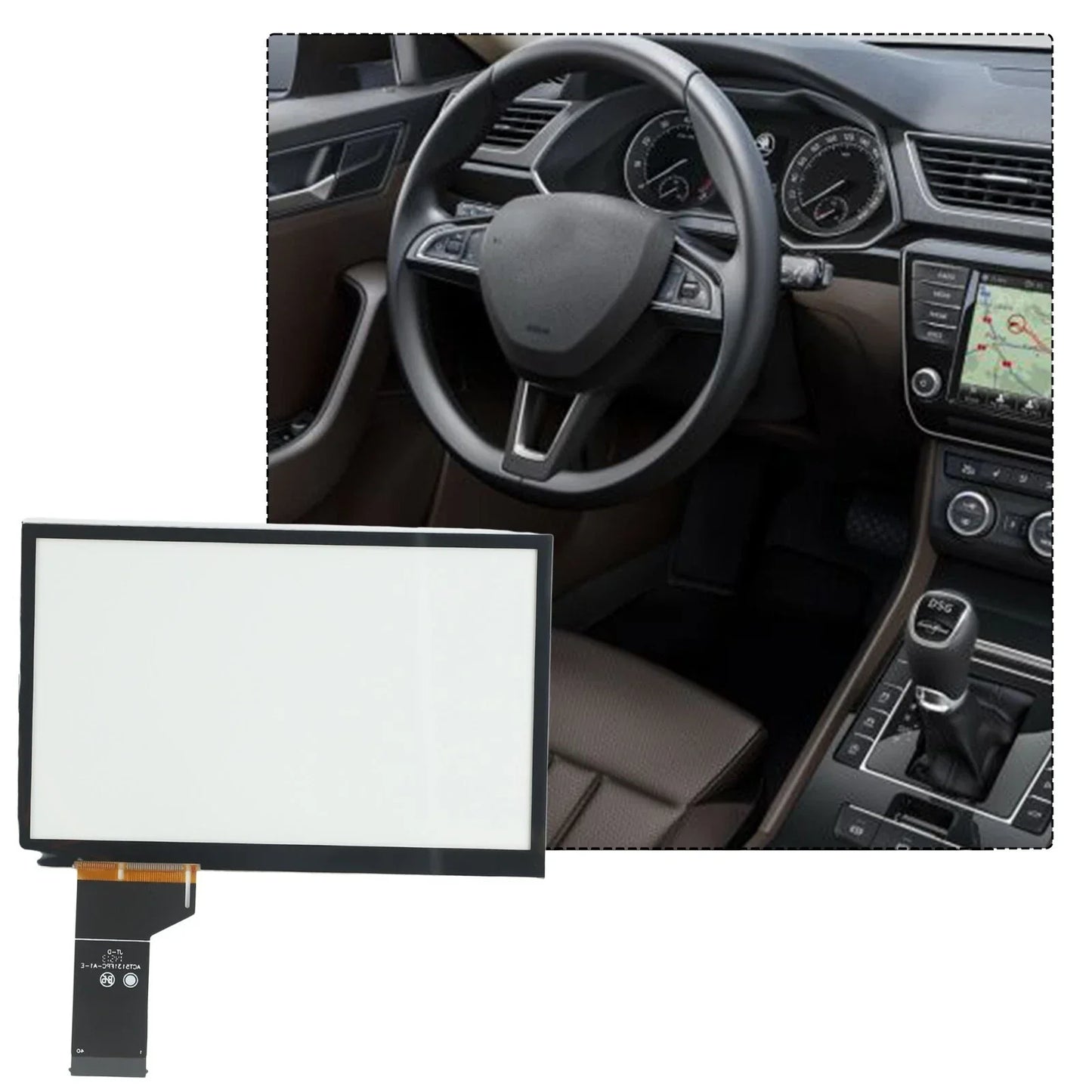 Glass Digitizer for Skoda MIB2 MIB STD2 (2016–2020)