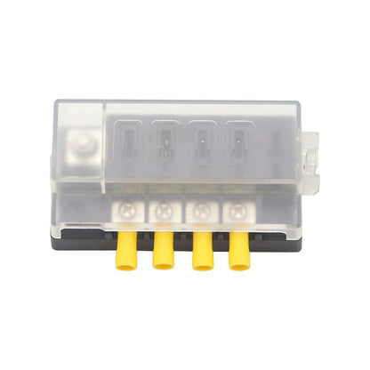 4-Way 100A Fuse Box Block w/ Terminal Connectors for Car Truck (12-32V)