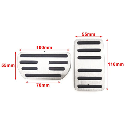 Stainless Steel Brake Gas Pedal Pad Cover for Haval H2 H4 H6 M6 F5 (2 pcs)