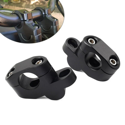28mm Offset Handlebar Clamp Mount for Honda, Suzuki, Yamaha, Kawasaki