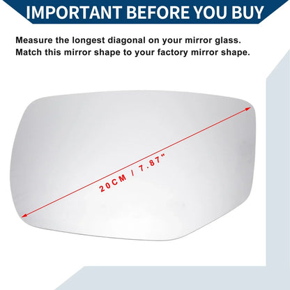Heated Left Side Mirror Glass for Honda Accord (2013-2017)