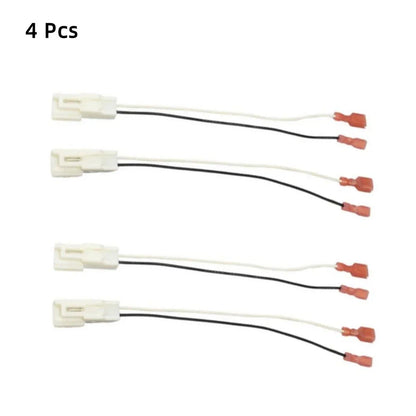 4 x Car Door Speaker Wire Harness Adaptor Cable for Kia Sorento, Elantra