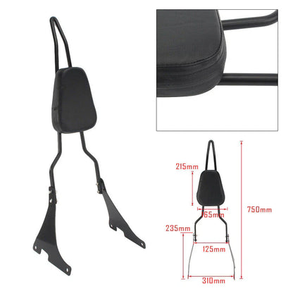 Passenger Backrest Sissy Bar for Harley Sportster XL883 1200 48 Iron (2004-2023)