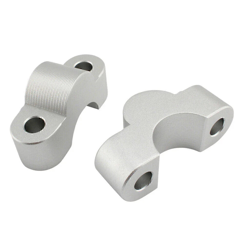 Silver Handlebar Risers Lift Clamp Adapters for BMW S1000XR (2020-2023)