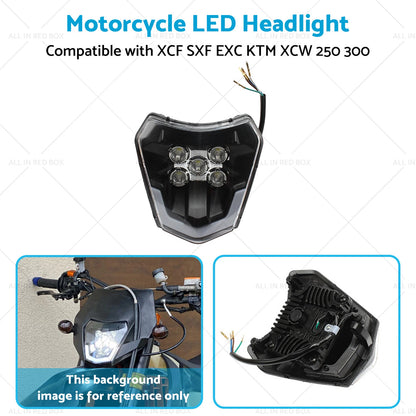 LED Headlight for KTM XCF SXF EXC XCW 250 300 350 450 500