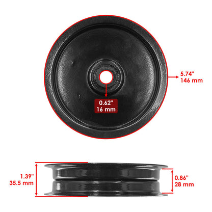 Deck Pulley Replacement 54 Inch for Bush Hog Mid Mount M2254 (2000–2024)