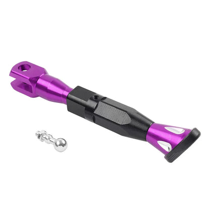 Adjustable Kickstand Foot for Motorcycle Universal Side Support - Purple