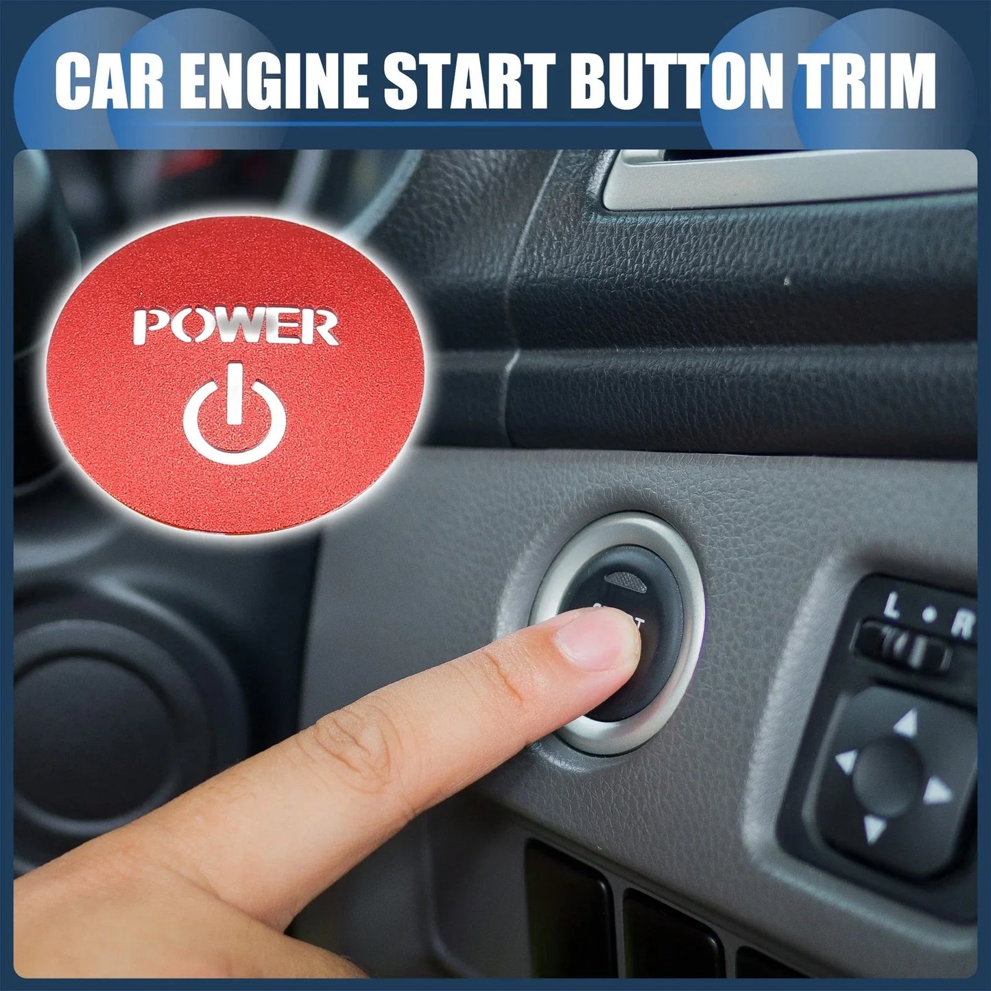 Engine Start Stop Button Cover for Honda New Vezel RV Series (2021-2023)