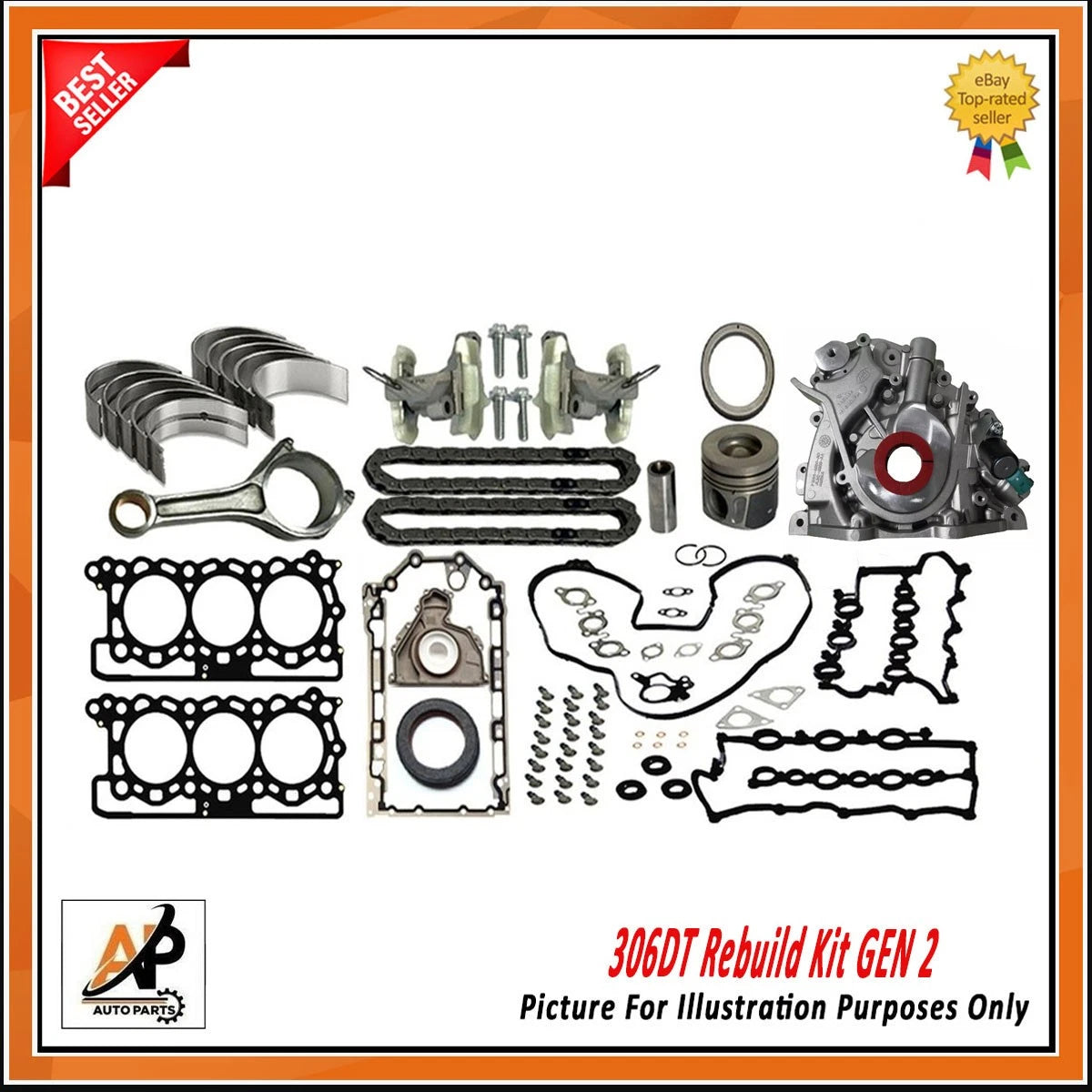 Engine Crank Rebuild Kit for Land Rover Discovery IV 3.0 TD (2010–2016)