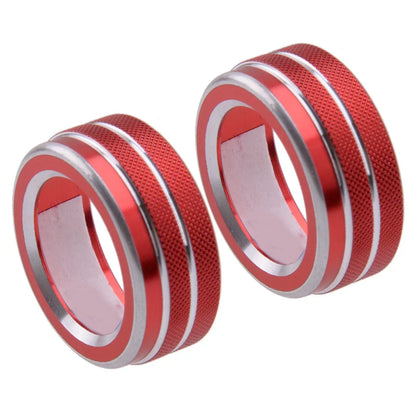 2 x Red CD Audio Switch Knob Rings for Nissan Teana Altima (2019-2020)