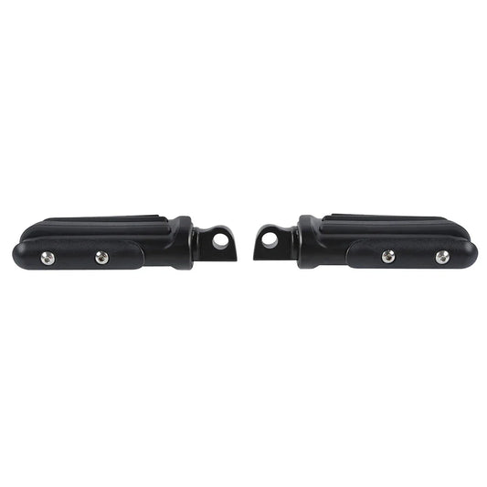 10mm Pilot Mount Footpegs for Harley Softail Touring Matte Black