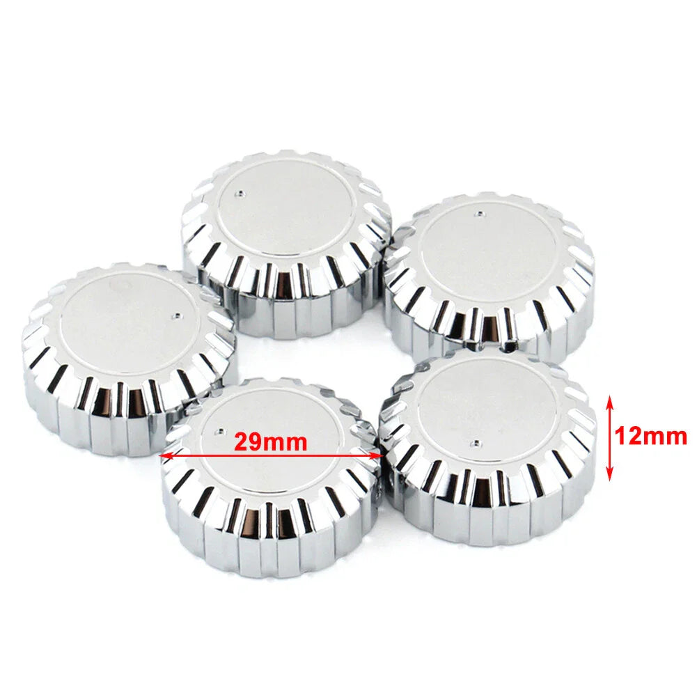 5Pcs Chrome Aluminum Radio Knobs for Honda GL1500 Goldwing (1988-2000)