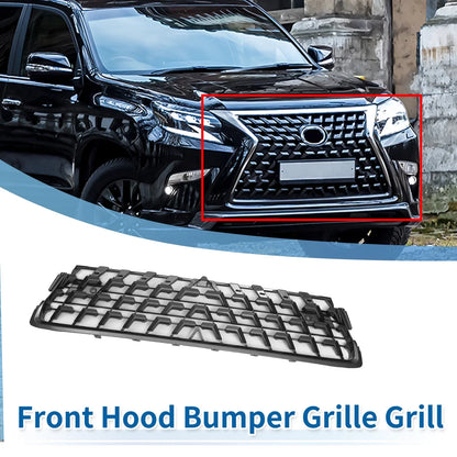 Front Lower Hood Bumper Grille for Lexus GX460 (2014-2022) Chrome Silver Tone