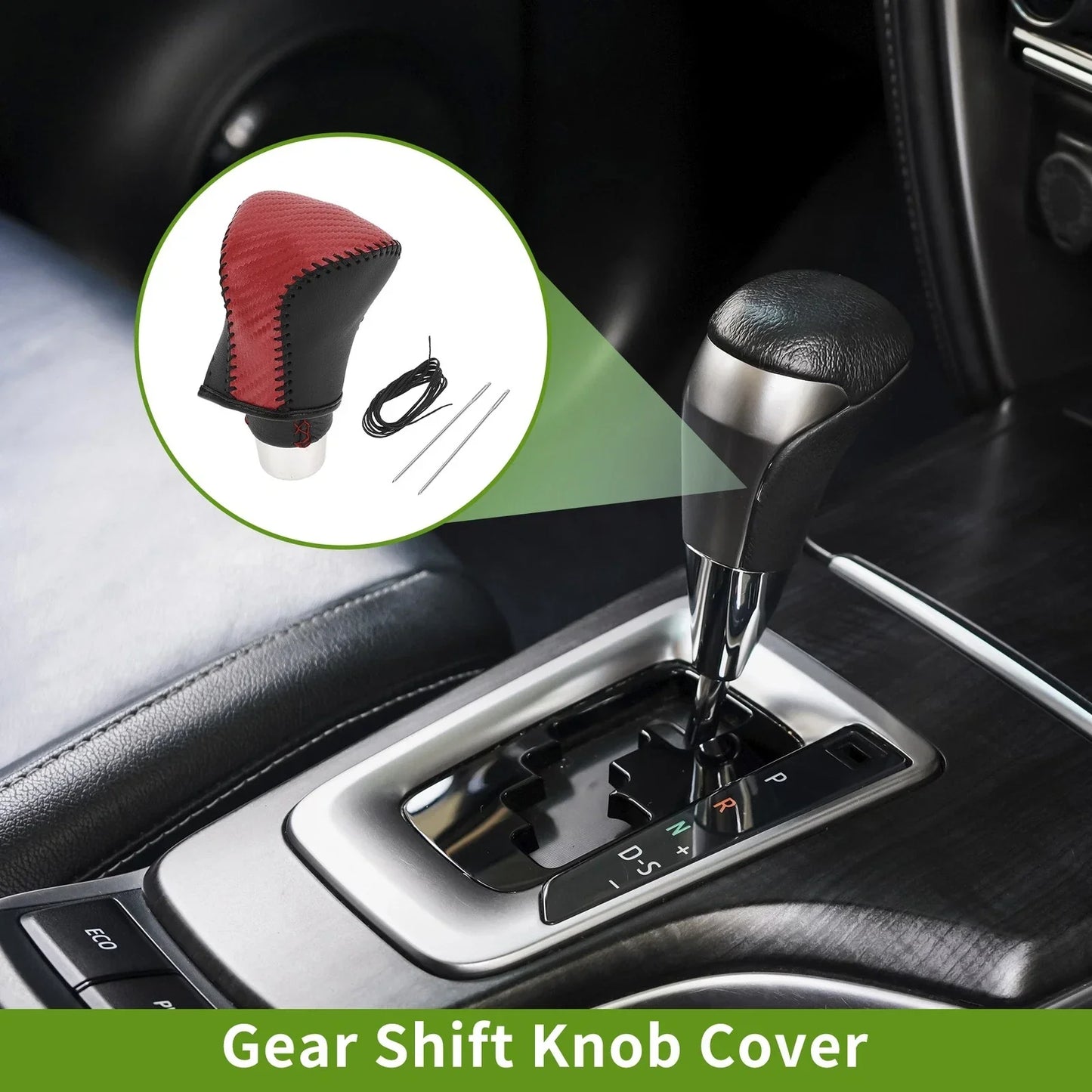 Car Gear Shift Knob Cover for Lexus L600 2022-2023 Red Carbon Fiber