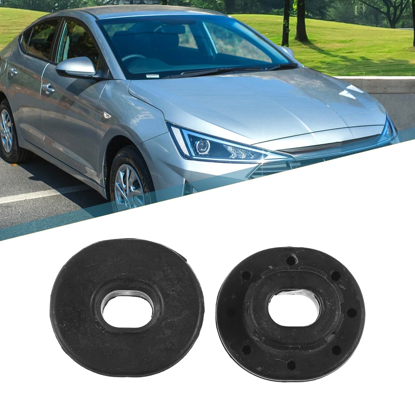 2 x Radiator Lower Insulator Mount Bushing for Hyundai Elantra (2001-2006)