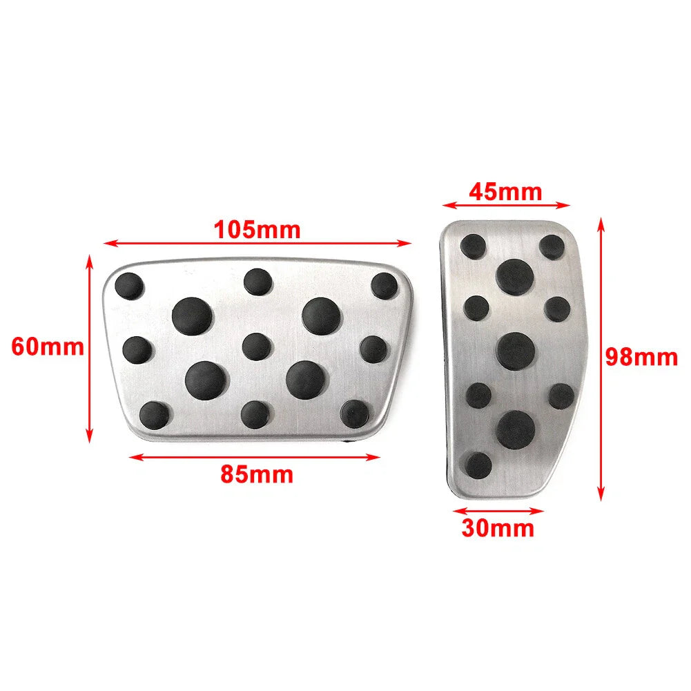 Accelerator Brake Pedal Pad Covers for Toyota Land Cruiser LC200 (2013-2021)