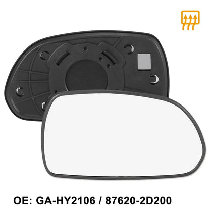 Right Side Car Mirror Glass with Backing Plate for Hyundai Elantra (2011-2016)