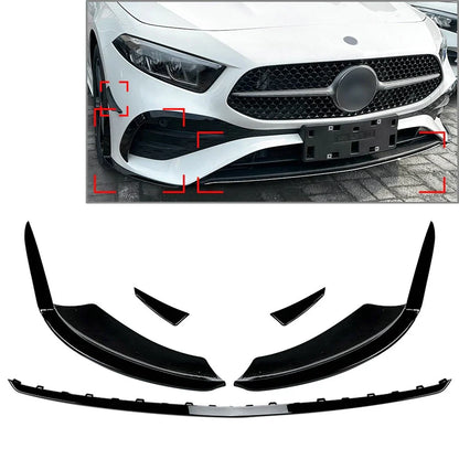 Front Bumper Lip Splitter Spoiler Body Kit for Benz A Class W177 (2023)