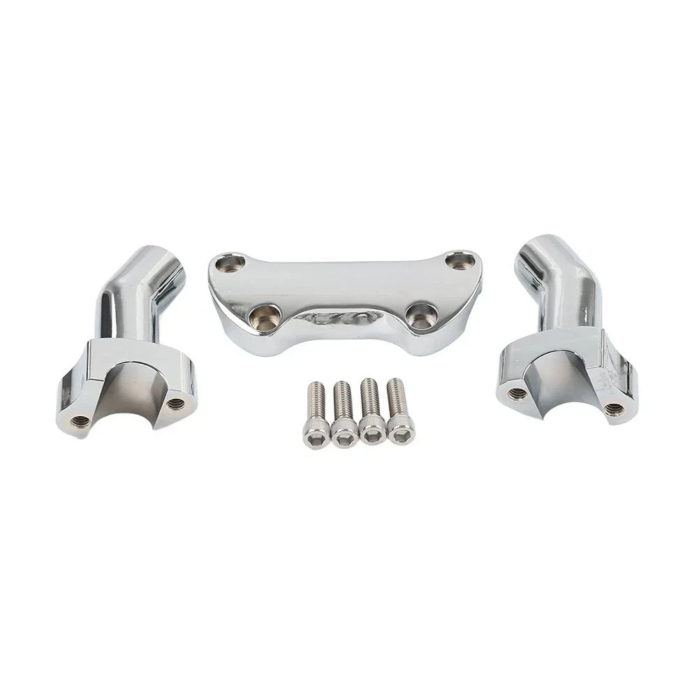 3.5" Chrome Handlebar Risers Clamp for Harley Dyna Softail Sportster