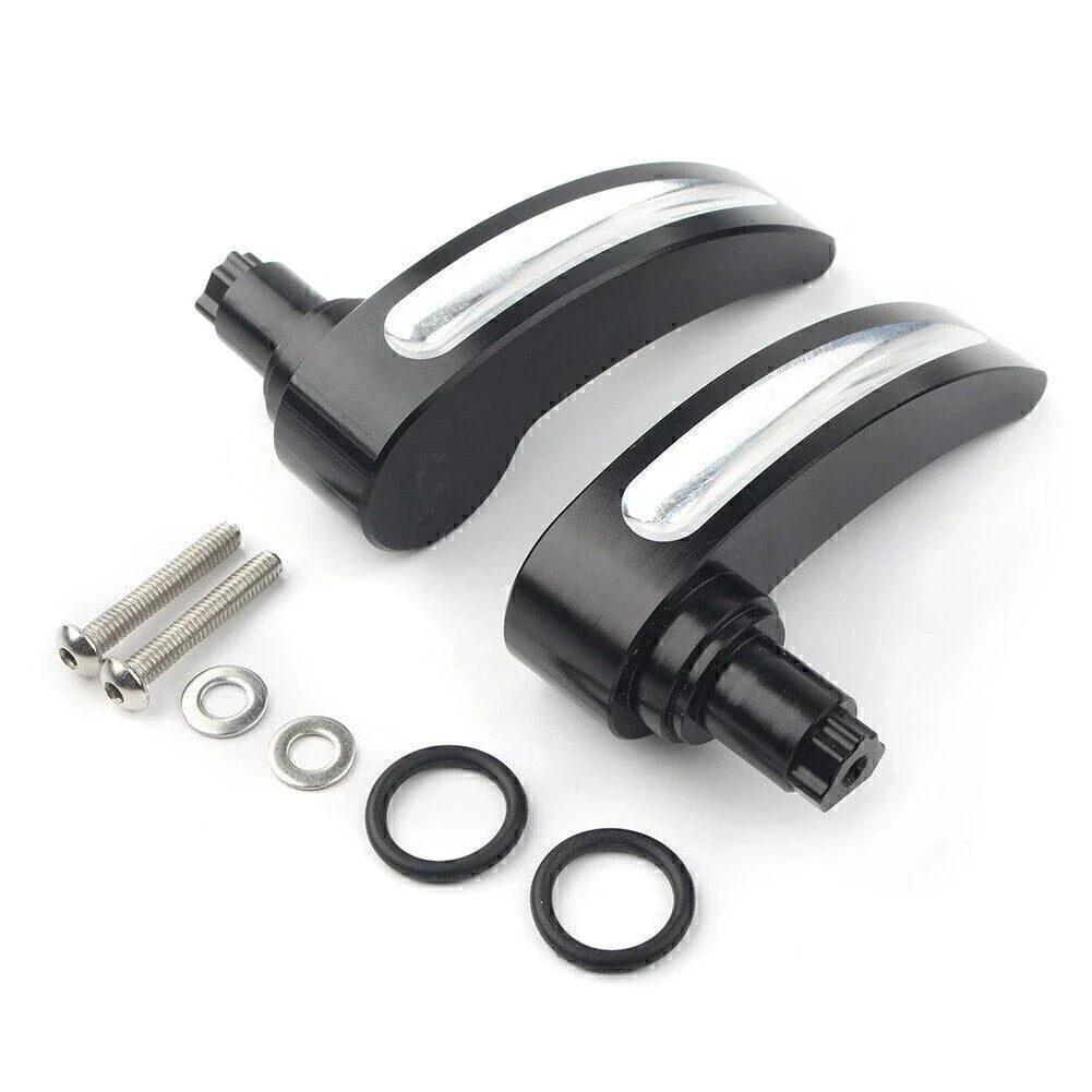 CNC Cut Saddlebag Lid Lifter for Harley Touring Road King (2014-2018) Black