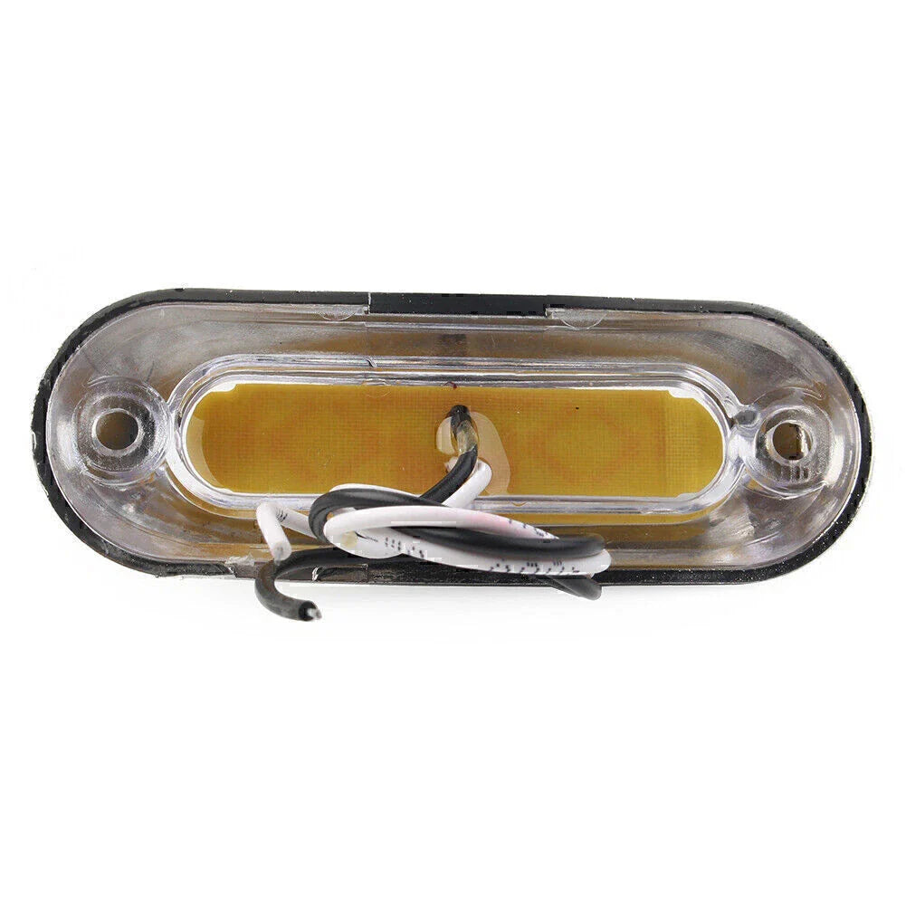 4 x LED White Side Clearance Marker Lights for Car Truck Trailer Pickup 12V