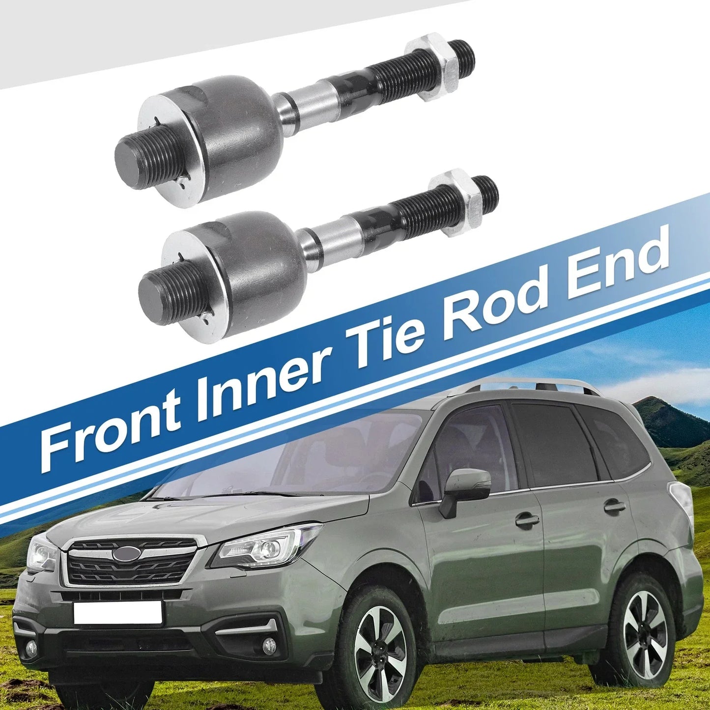 2 x Front Inner Tie Rod End Links for Honda Accord & Acura TL (2003-2007)