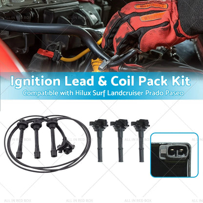 Ignition Coil Pack Kit for Toyota Landcruiser Prado 5VZ-FE (1996-2002)