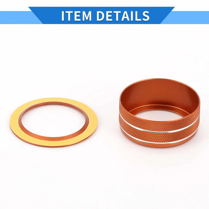 AC Engine Start Switch Knob Cover Ring for Honda Civic (2022-2024) - 4 Pcs