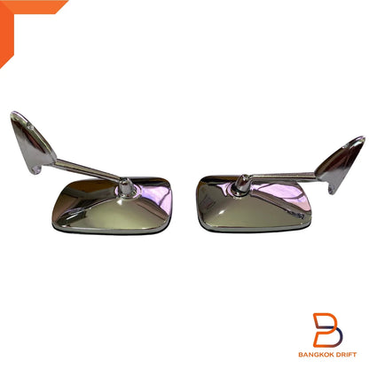 Chrome Fender Door Wing Mirrors for Ford F-100 F-Series Ranger (62-72)
