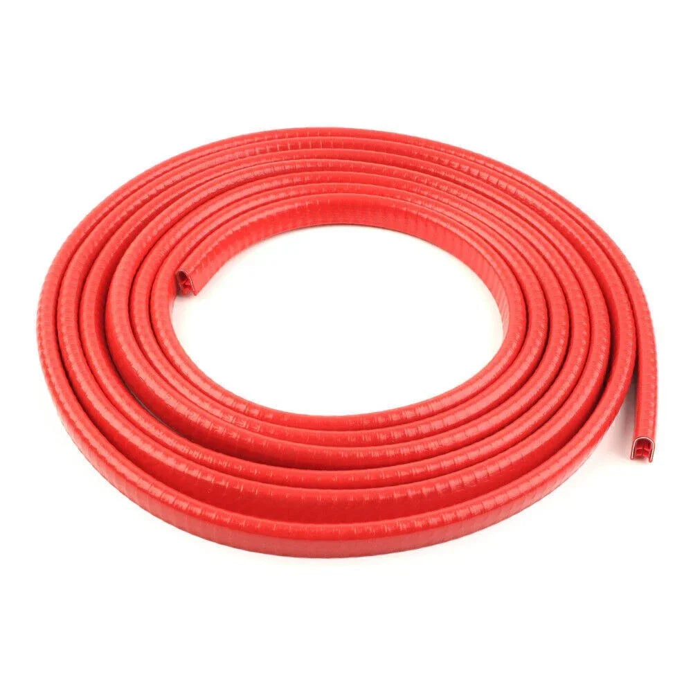 10FT Adhesive Rubber Seal Strip for Car Door Window Insulation Weatherstrip RED