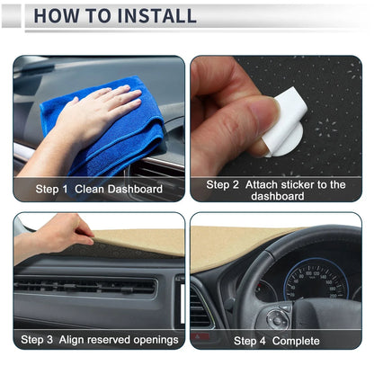 Dashboard Cover Mat for Honda Odyssey RB1 RB2 (2003-2008) Sun Protector Beige