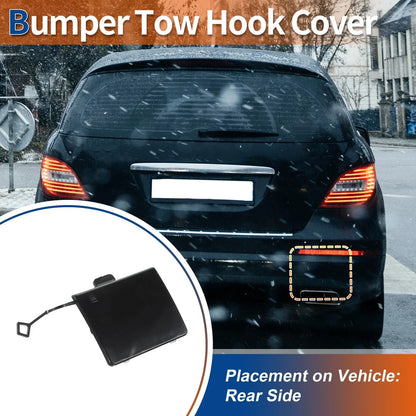 Rear Bumper Tow Hook Cover for Mercedes-Benz W251 R350 (2006-2012) Black