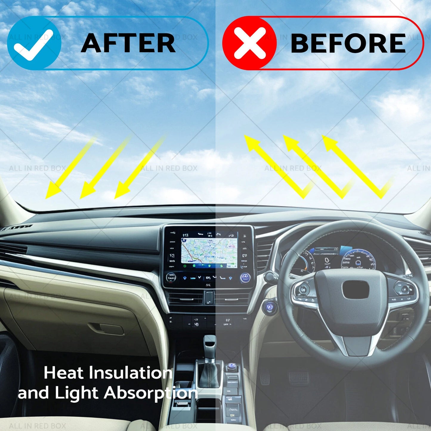 Non-Slip Dash Mat Cover for Honda Odyssey RB 2009-2013