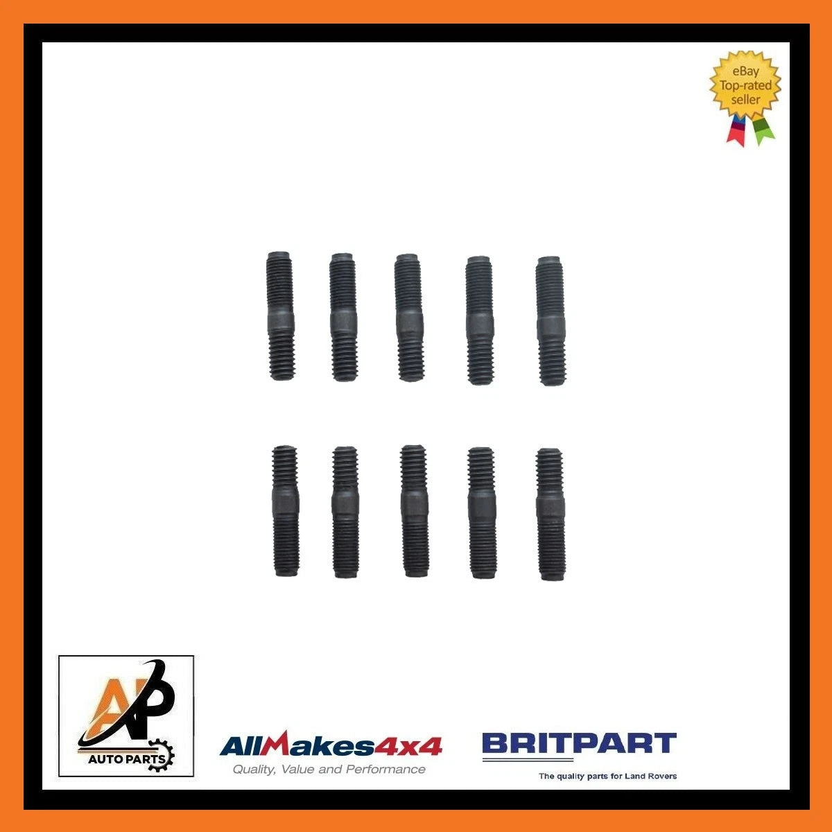 Flywheel Housing Studs Heavy Duty 10 Pack for Land Rover Series 1-3 (1956–1984)