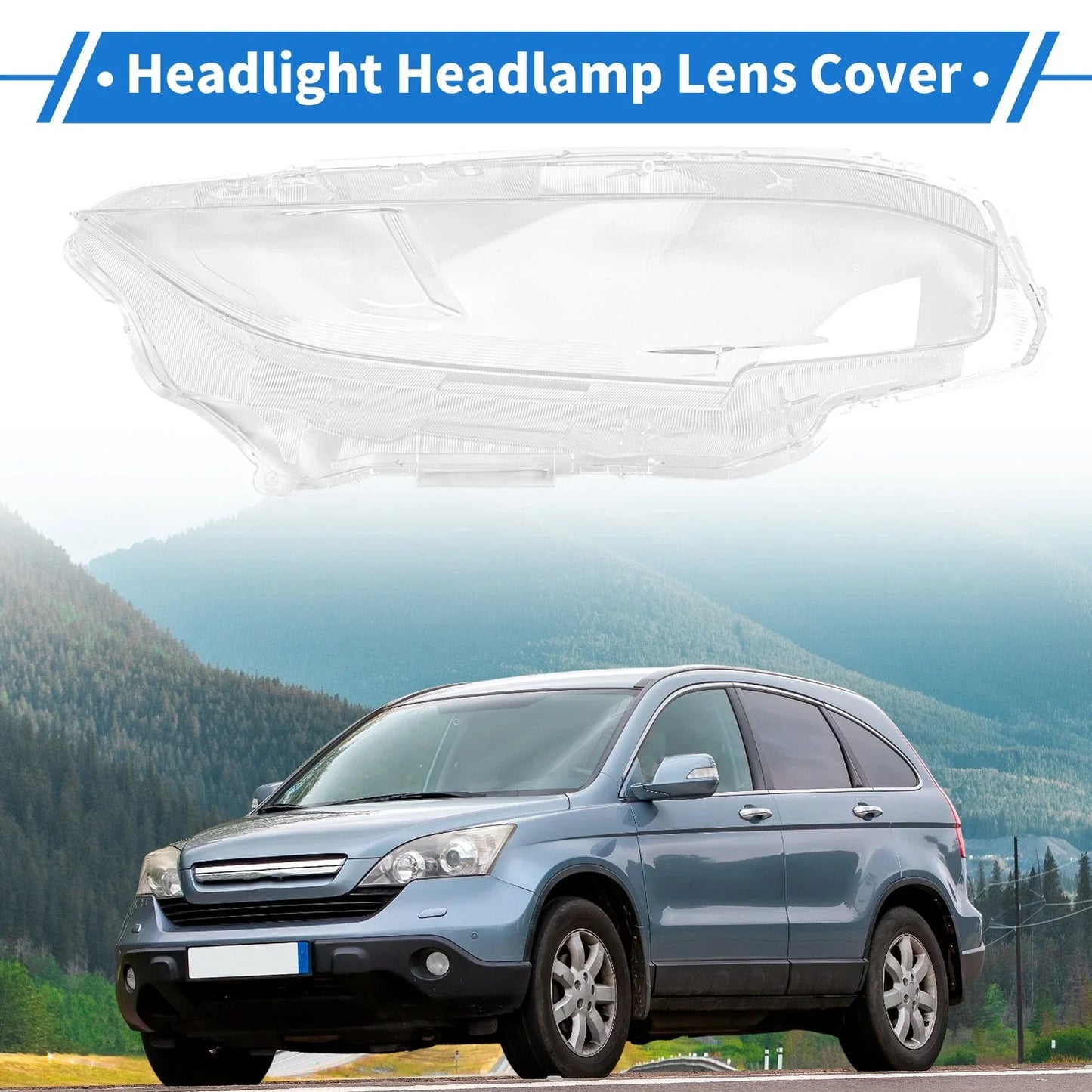 Car Front Right Headlight Lens Cover for Honda Civic (2016-2018)
