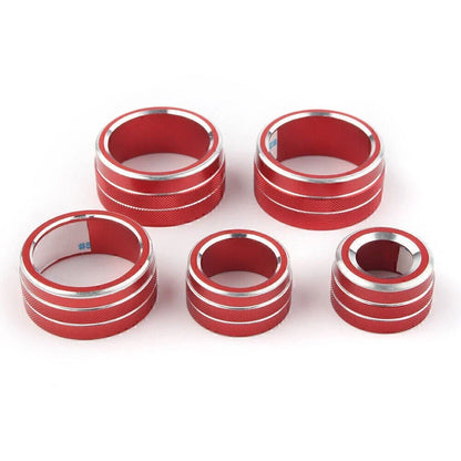 Aluminum Air Conditioning Audio Button Switch Knob Covers for Toyota Camry (2018)