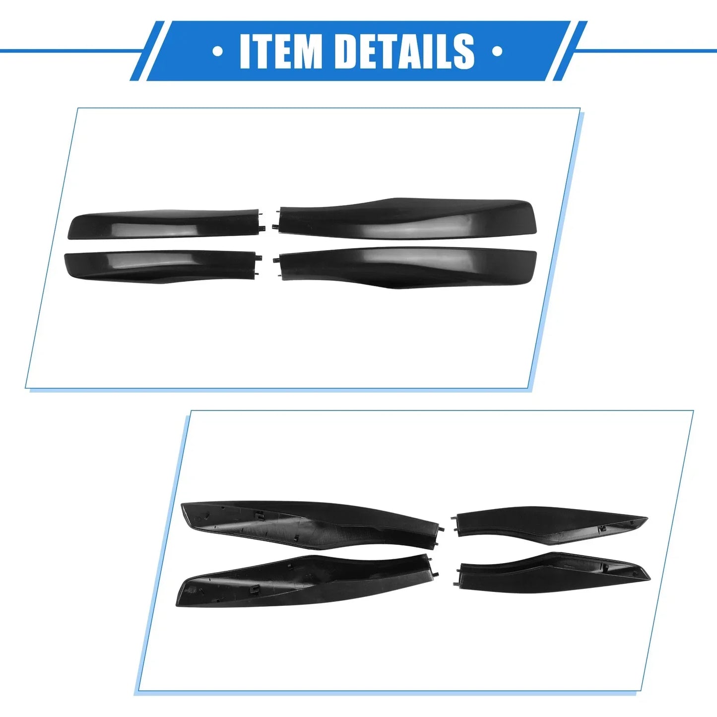 Car Roof Rack Side Rails End Cover Caps for Lexus RX350 (2003-2009) - 4x